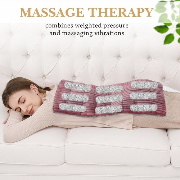 Weighted Heating Pad with Vibrating Massager - Large Size - Picture 3 of 8